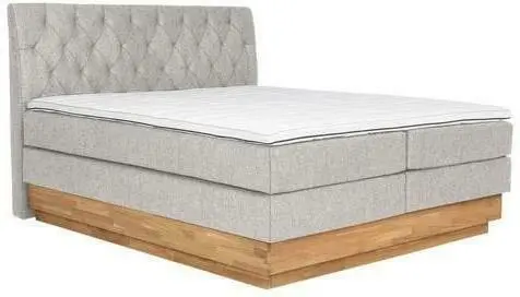 Boxspringbett in Beige ca. 160x200cm