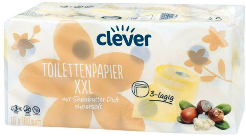 Clever Toilettenpapier XXL Shea Butter