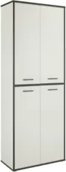 Mehrzweckschrank in Grau/Weiß