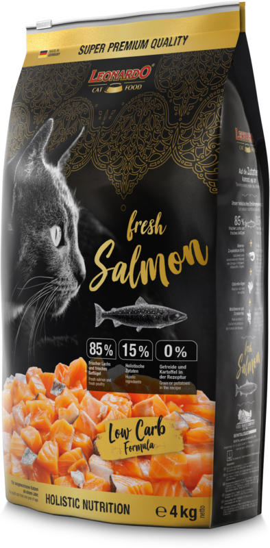 Leonardo Fresh Nourriture sèche pour chats Saumon 4kg