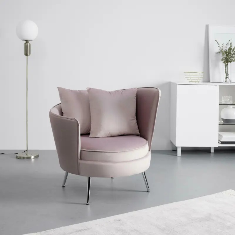 Cocktailsessel 'Cherie', rosa