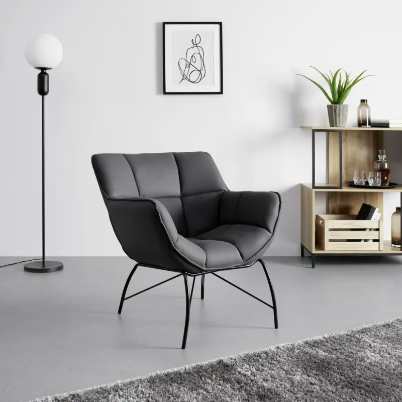 Sessel 'Robin', dunkelgrau