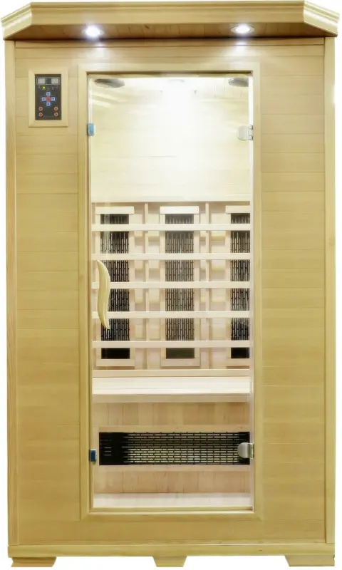 Infrarotkabine Carmen in Braun ca. 120x195x120cm