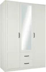 Drehtürenschrank in Weiß