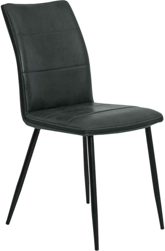 Chaise Claire anthracite - 2 pièces