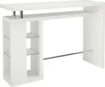 mömax Bartisch in Weiß Hochglanz