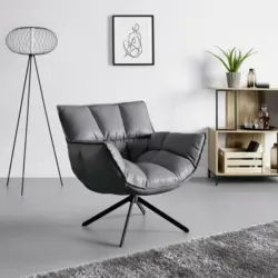 SESSEL 'Liam', drehbar, grau