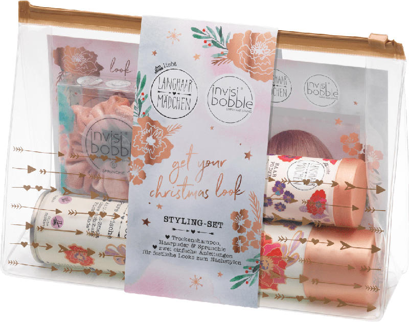 Langhaarmädchen Geschenkset Christmas Look mit invisibobble Sprunchie