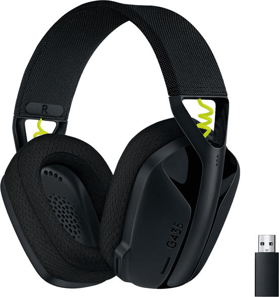 Gaming Headset G435 Lightspeed, Bluetooth, USB-C/A, Over-Ear, Schwarz