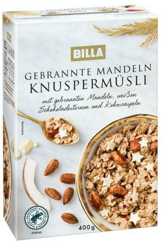 BILLA gebrannte Mandeln Knuspermüsli