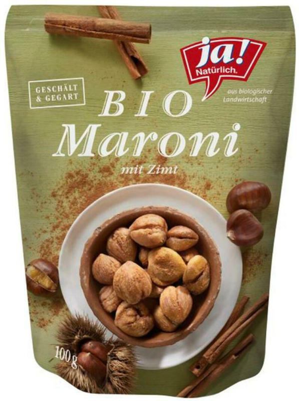 Ja! Natürlich Bio Maroni mit Zimt aus Italien