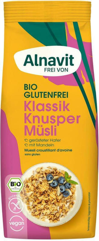 Alnavit Klassik Knusper Müsli Glutenfrei