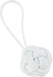 Raffhalter Knoten in Weiß