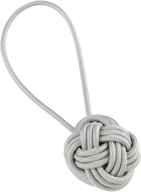 Raffhalter Knoten in Grau