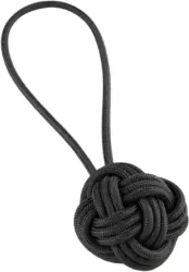 Raffhalter Knoten in Schwarz