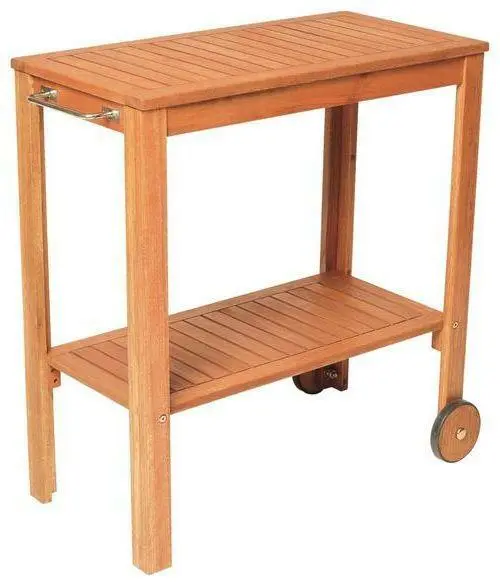 Barwagen aus Eukalyptus, natur
