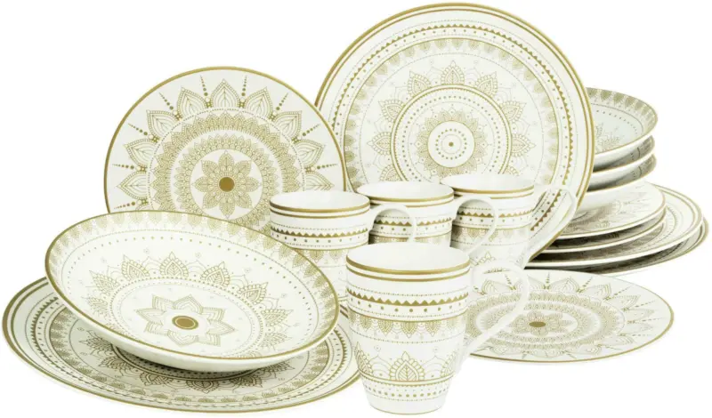 Kombiservice Mandala Gold, 8-teilig