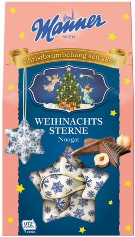 Manner Weihnachtssterne Nougat