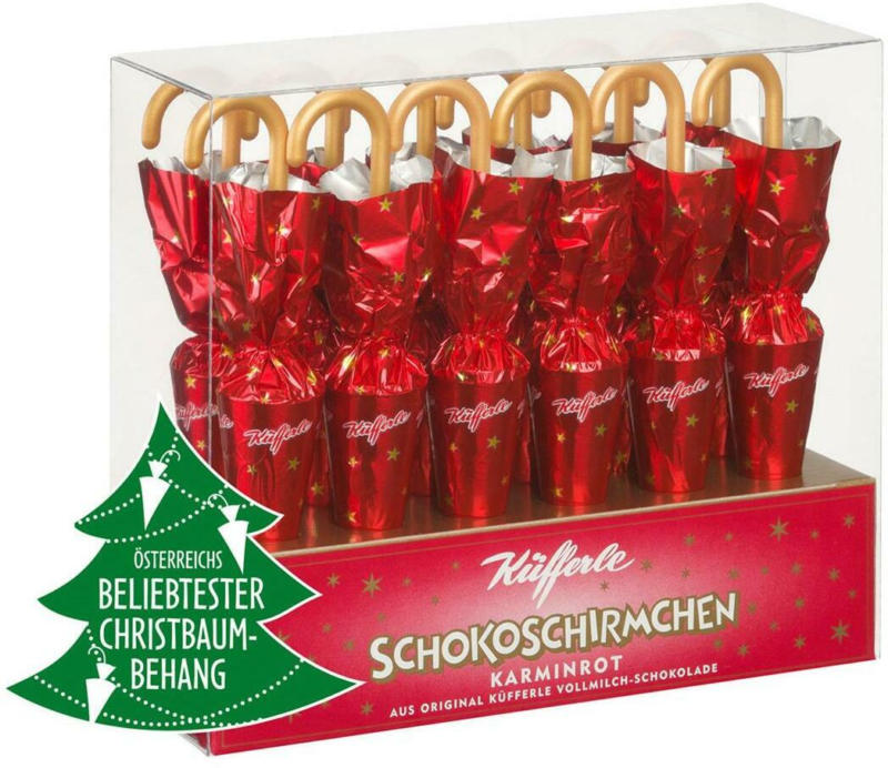 Küfferle Schokoschirmchen Karminrot 12er