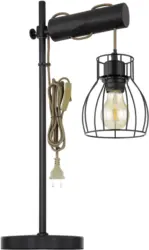Tischleuchte Mina in Schwarz max. 40 Watt