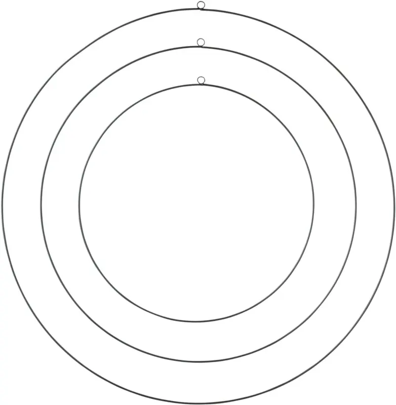 Dekoh&auml;nger Circles in Schwarz 3er Set