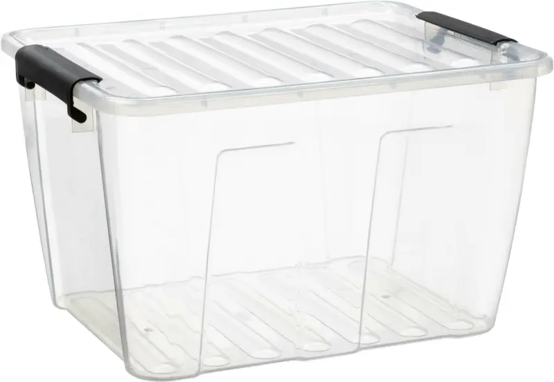 Box mit Deckel Betty in Transparent ca. 15l