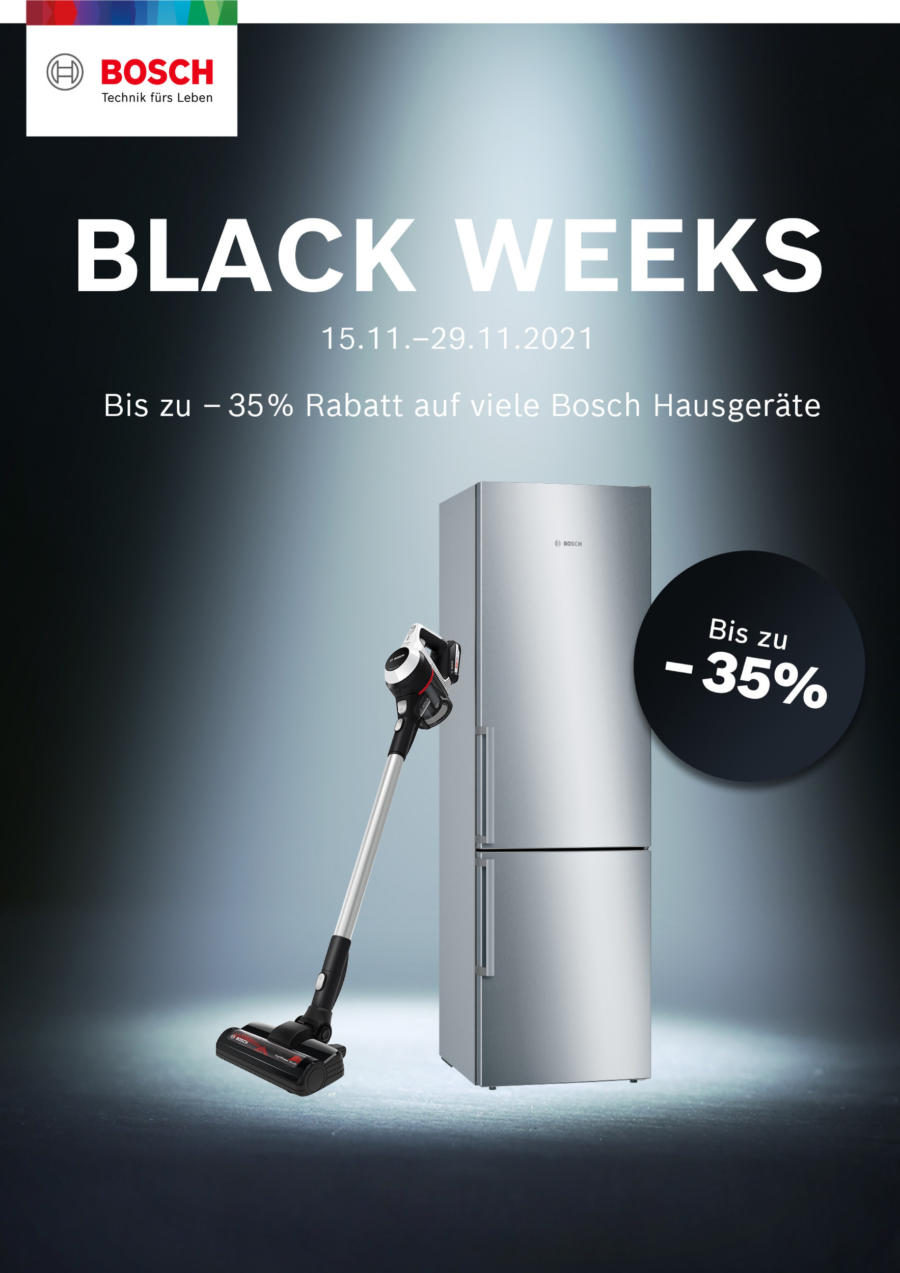 BOSCH Hausgeräte: Bis zu -35% Rabatt
