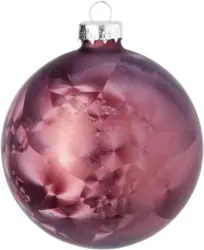 Christbaumkugel Lena in Rot, 2er Set