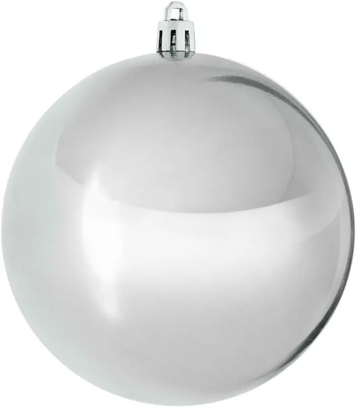 Christbaumkugel Big in Silberfarben