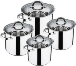 Kochtopfset Family aus Edelstahl, 8-teilig