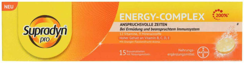 Supradyn pro Energy-Complex compresse effervescenti 15 capsule -