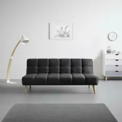 SCHLAFSOFA 'Alva', schwarz