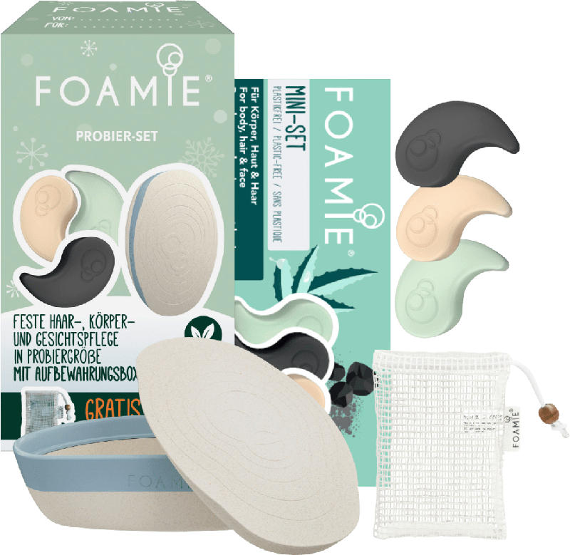 Foamie Geschenkset Minis + Seifensäckchen