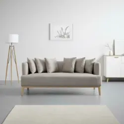 Sofa 'Mina', inkl. Kissen, beige