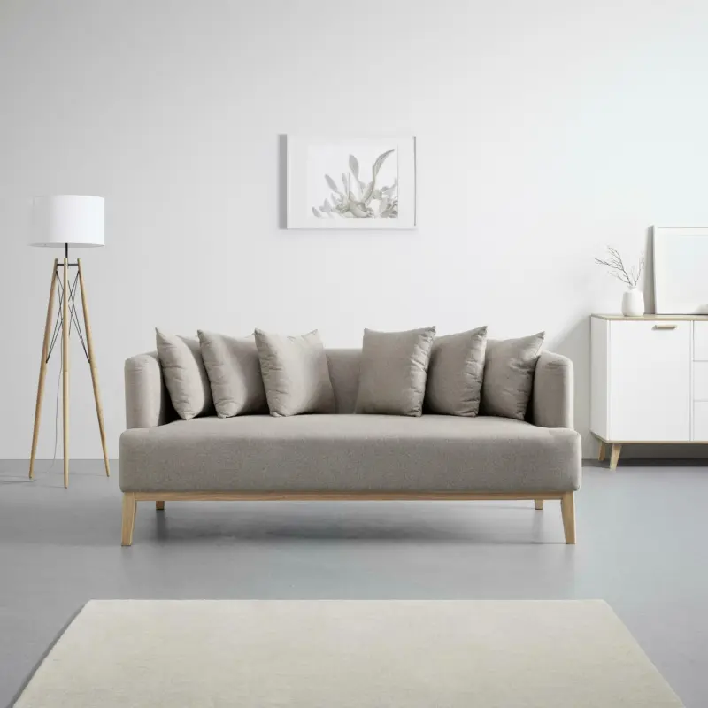 Sofa 'Mina', inkl. Kissen, beige