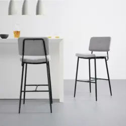 BARHOCKER 'Neta', hellgrau