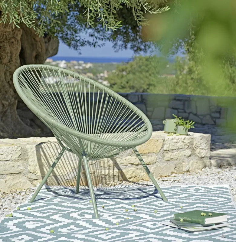 Gartenstuhl in Orange