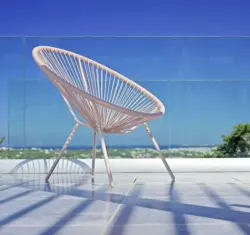 Gartenstuhl in Orange