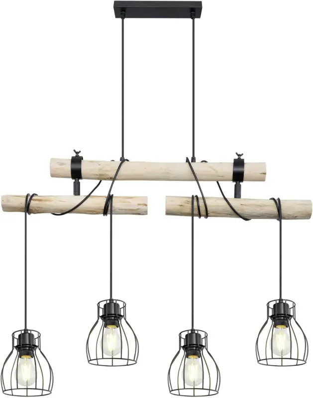 Hängeleuchte Mina in Naturfarben max. 60 Watt