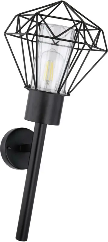 Außenleuchte Horace in Schwarz max. 15 Watt