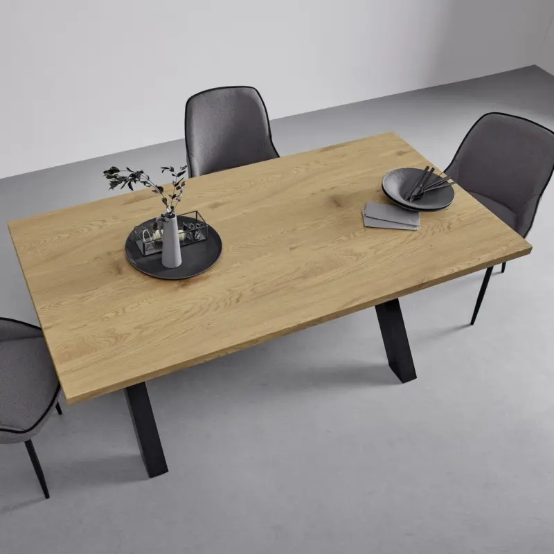 Esstisch 'Giona', ca. 180x90 cm, eschefarben