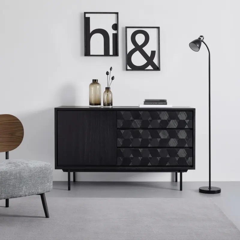 SIDEBOARD 'Roma', schwarz