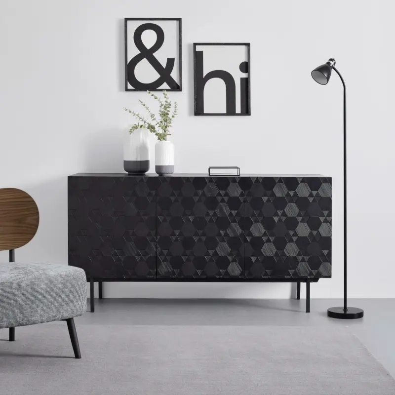 SIDEBOARD 'Roma', schwarz