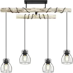 Deckenleuchte Mina in Naturfarben max. 60 Watt Deckenlampe