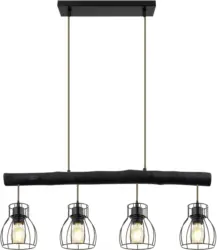 Hängeleuchte Mina in Schwarz max. 60 Watt