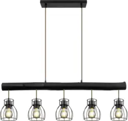 Hängeleuchte Mina in Schwarz max. 60 Watt