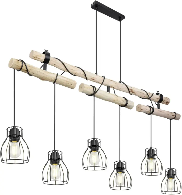Hängeleuchte Mina in Naturfarben max. 60 Watt