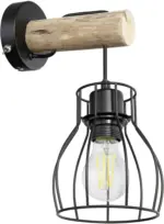 mömax Wandleuchte Mina in Naturfarben max. 40 Watt Wandlampe