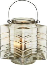 Teelichthalter in Braun Ø/H: ca. 18/17,33 cm 'Celine'