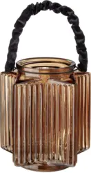 Windlicht in Orange Ø/H ca. 14/16 cm 'Malin'